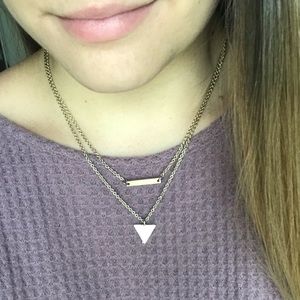 Gold layered necklace